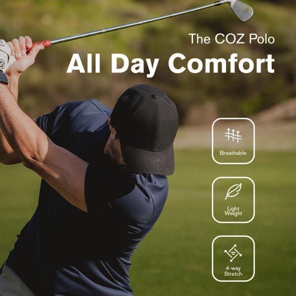 polo shirt, golf shirt, collared shirt, sport shirt, performance polo, product launch, outdoor, lifestyle, trustworthy, green, neutral